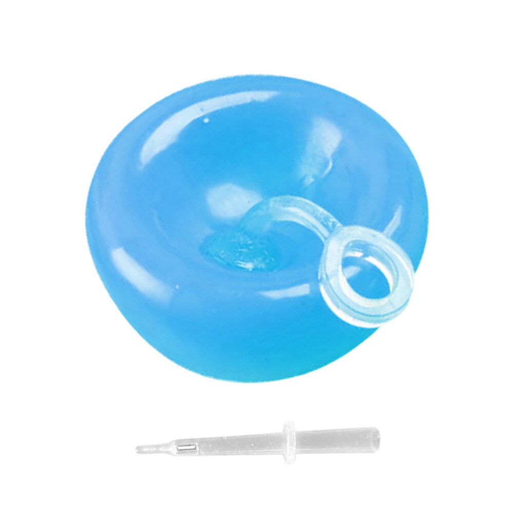 Bolas de burbujas de aire y agua suave para niños al aire libre, juguete de globo de explosión, juego de divertido, para niños, inflable, bola divertida: M Blue