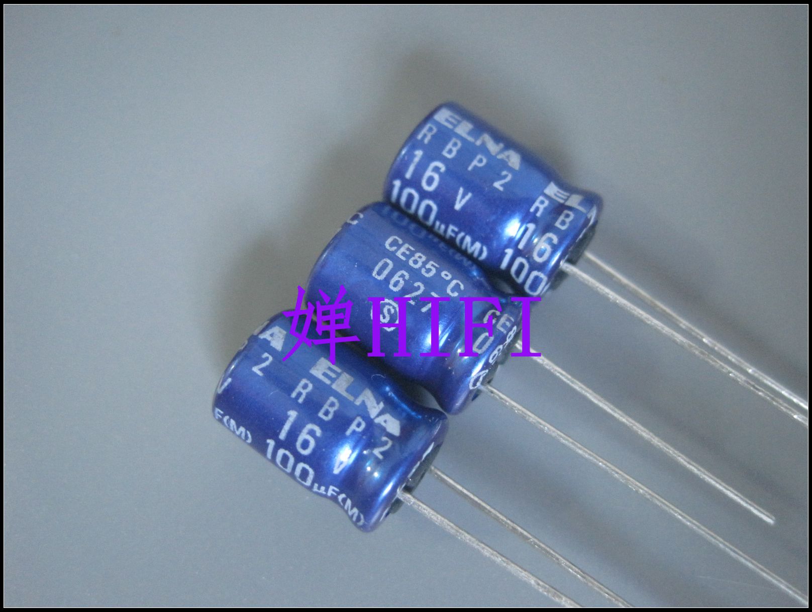 20PCS Electrolytic Capacitor - 100uF 16V - 8x11.5mm - Blue - for Audio Amplifiers