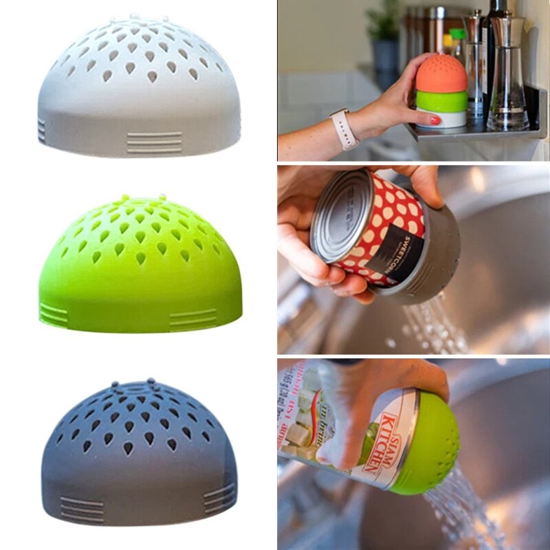 Multi-use Micro Kitchen Colander Can Drainer Lid Food Mesh Fast Cooking for Drain Chickpeas Kidney Beans Tinned Fruit