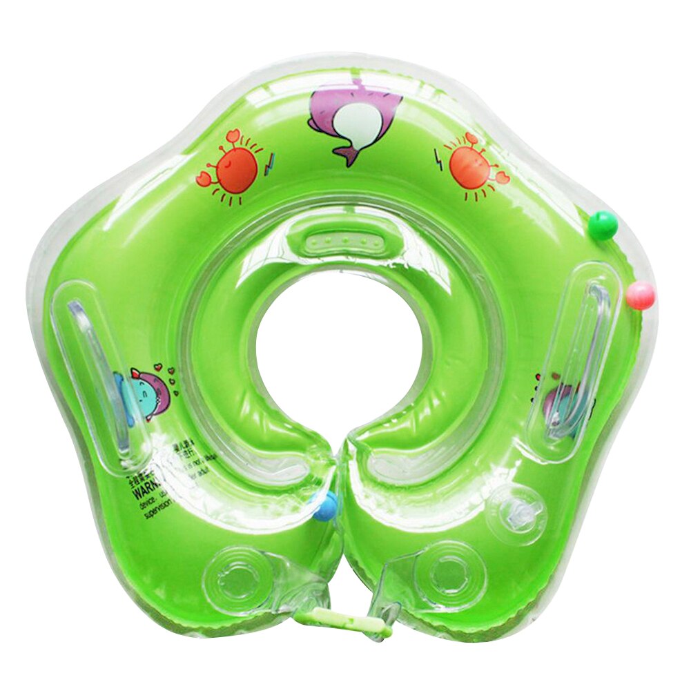 Flotador para cuello de bebé recién nacido, anillo flotante para bebé, baño de seguridad infantil, accesorios de piscina: Green