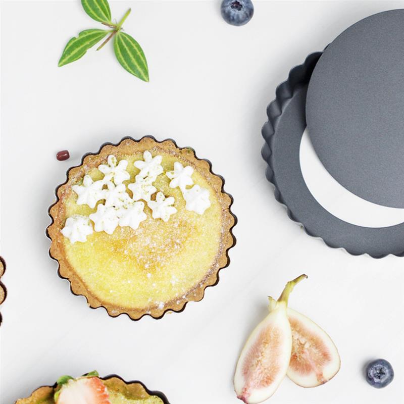 Cake Pan Non-Stick Pie Pizza Pan Molds Cake Round Mould Removable Bottom 5 Inch Mini Tart Pans Bakeware