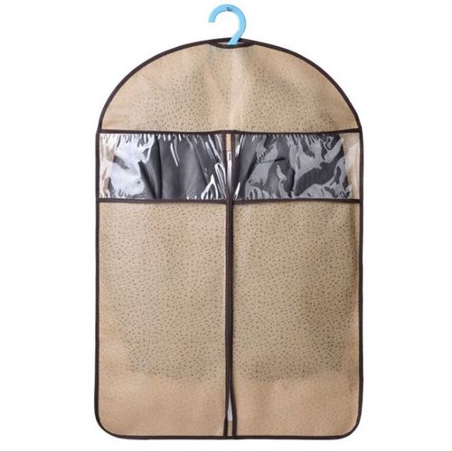 Huishouden Drie-Dimensionale Jas Bont Kleding Stofkap Lange Downjacket Suede Stof Kleding Opbergtas Kleding Covers Hangingg: BRIGE / 88x60cm