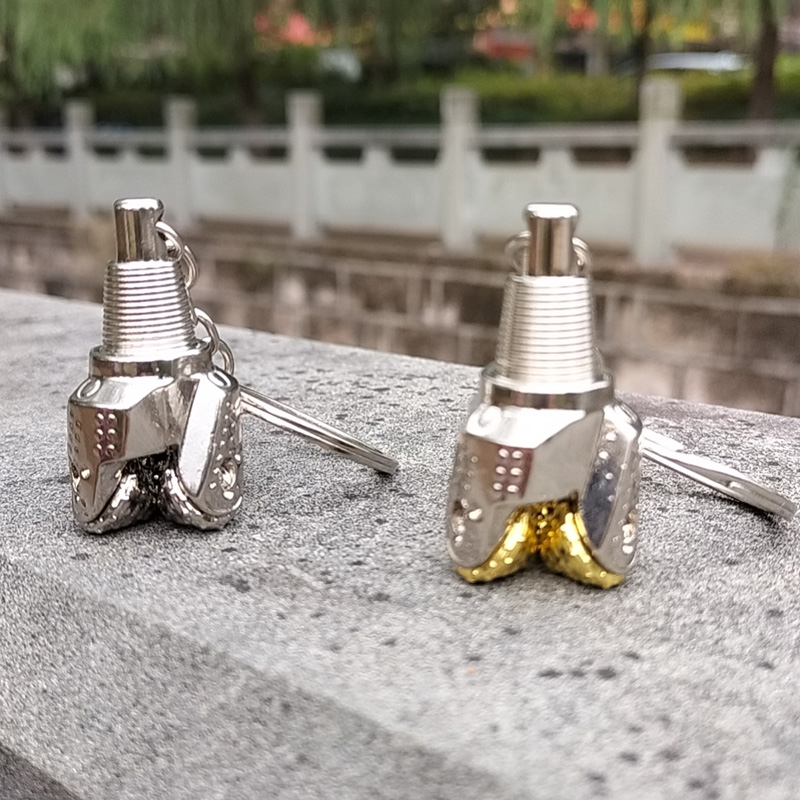 Oilfield Gear Boren Stijl Sleutelhanger Ring Houder Creatieve Metalen Auto Hanger Sleutelhanger Olie Werknemer Souvenir Sieraden