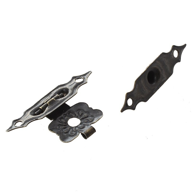 10 x anchive wooden box latch set closed box bronze 3 cm long