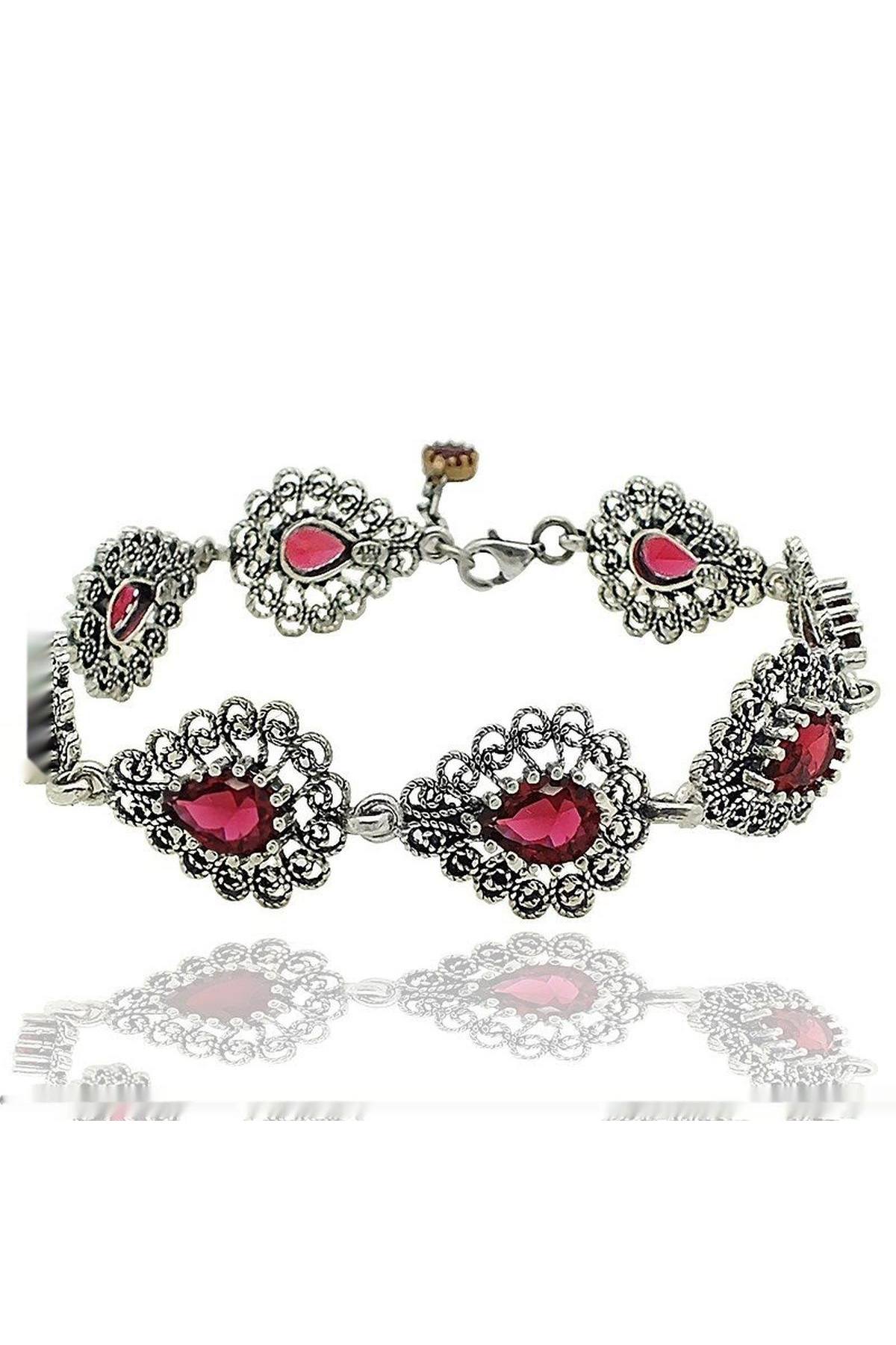 Midyat zilveren lal-armband met zirkonia voor dames
