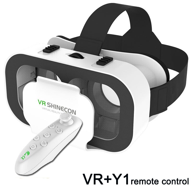 Vr Headset Helm Smart Virtual Reality Bril 3D Bril Virtual Reality Bril Vr Headset Voor Google Met Controllers: with Y1 remote