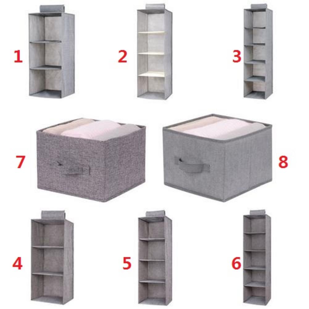 Clothes Storage Bag Interlayer Drawer Type Wardrobe Hanging Storage Bag Organizer Debris Storage Box Hanger #BW
