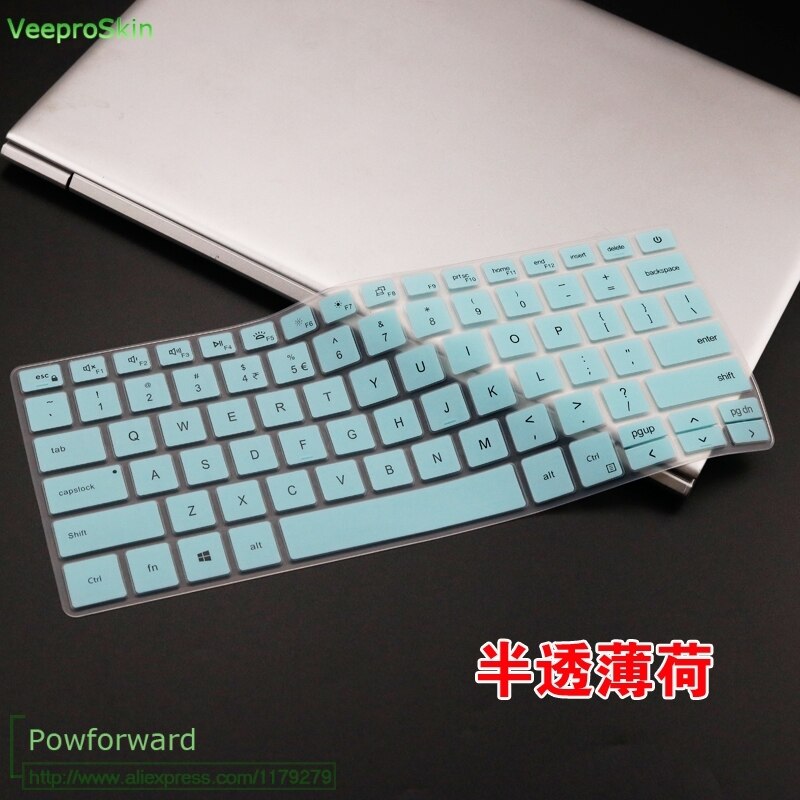 laptop keyboard cover skin for Dell Inspiron 14 5409 5405 5401 5402 5408 5498 5490 5406 5493 5400 nspiron 13 5391 5390 7306 7391: whiteblue