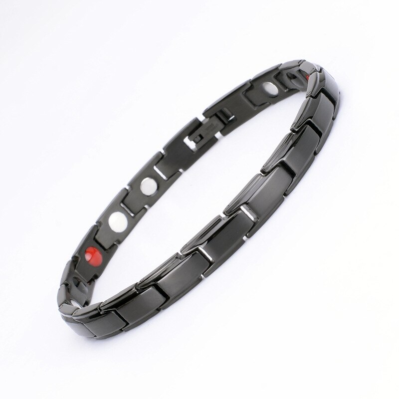 7mm breite magnetarmbänder für damen und herren, gesundheitsschmuck, titanstahl, herrenarmbänder, armreifen, Germanium-armbänder
