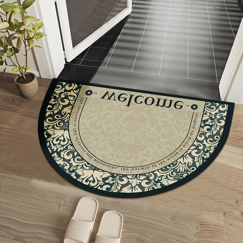 Halfronde Deurmat Rond Vloerkleed Retro Tapijt Voor Woonkamer Spoel Toegangsmat Slaapkamer Keuken Voetmatten Tapis Ingangsmat
