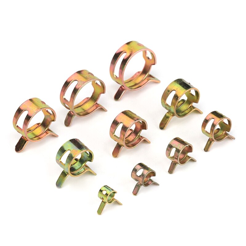 155pcs / BOX pipe clamp clamp pipe clamp 6-22mm movable fuel pipe silicone vacuum hose pipe clamp pipe clamp fastener