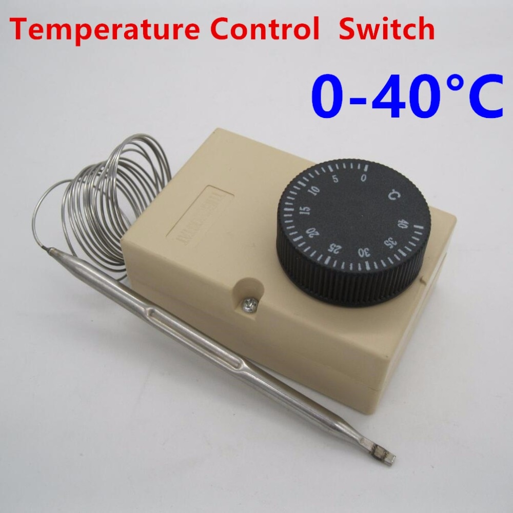 AC220V 0-40C temperature switch thermostat temperature controlled switch temperature controller Control waterproof junction box