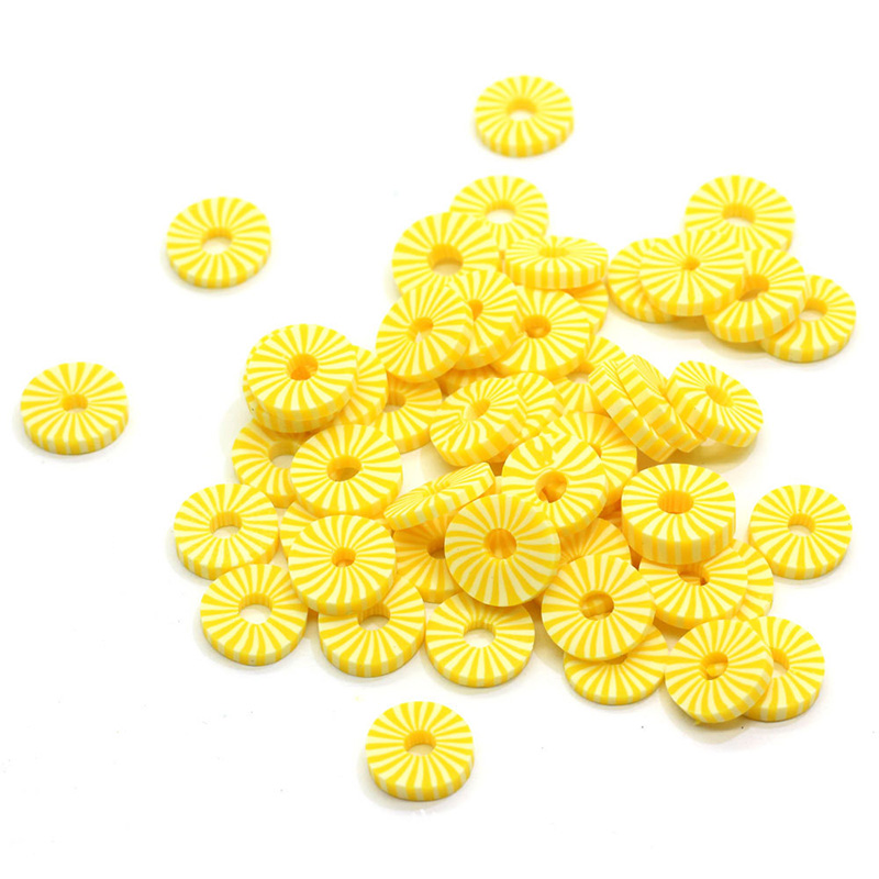 100G Fruit Ananas Plakjes Polymeer Klei Sprinkles Voor Ambachten Maken Diy Vulmateriaal Nail Art Decor Accessoires: 1cm