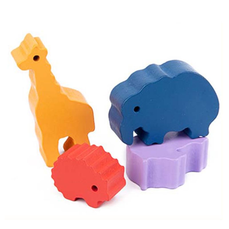 Houten Stapelen Dier Interlock Speelgoed Balancing Blokken Peuter Educatief Speelgoed