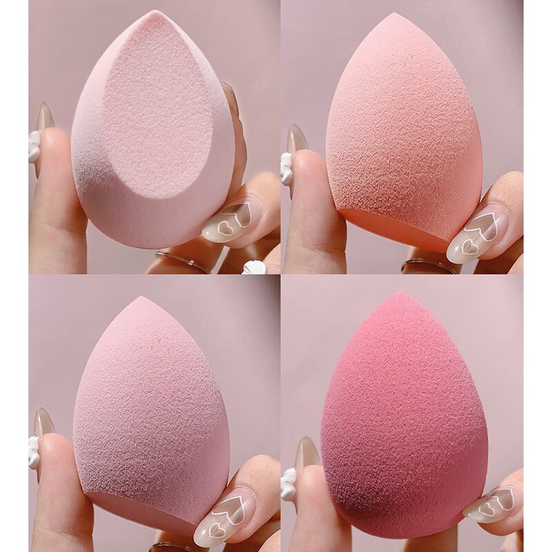 4Pcs/box Makeup Blender Cosmetic Puff Makeup Sponge with Storage Box Foundation Powder Sponge Make Up Brush Beauty Tools