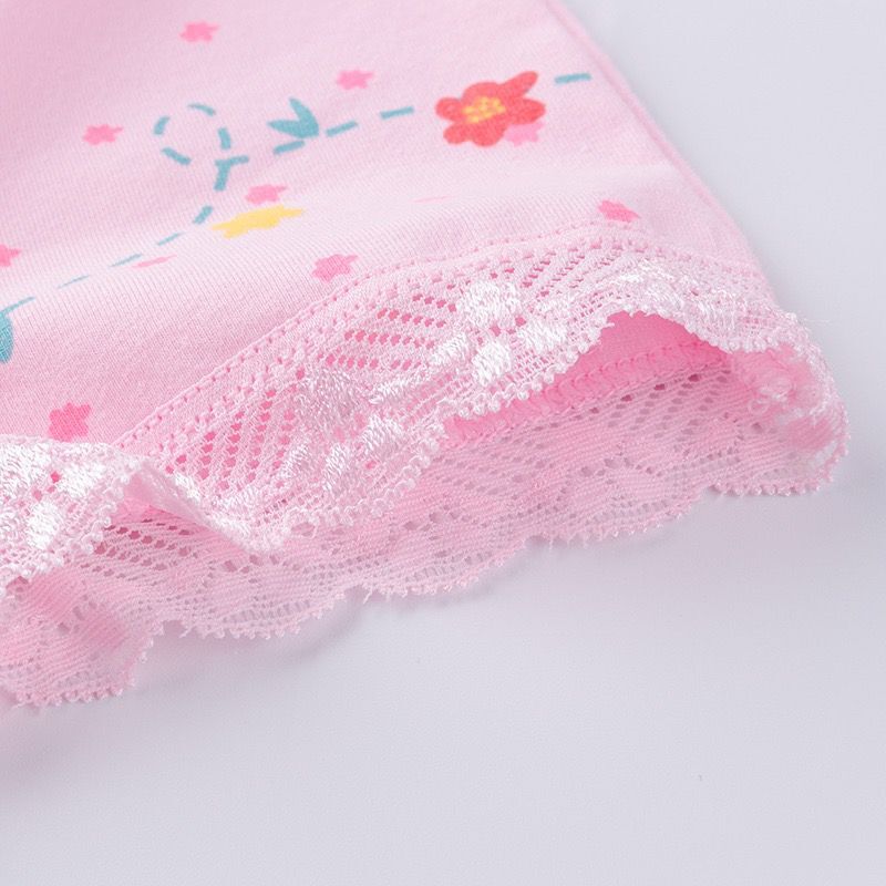 4 pz/lotto pantaloncini di sicurezza di alta qualità intimo morbido cotone elastico Leggings ragazze pantaloni di pizzo 2-10Y
