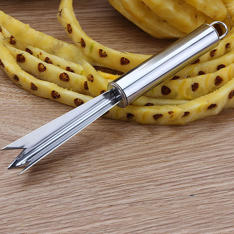 Ananas Mes Fruit Gereedschap Ananas Vork Roestvrij Staal Ananas Dunschiller 1 Pcs Ananas Schop Portable Antislip Handvat