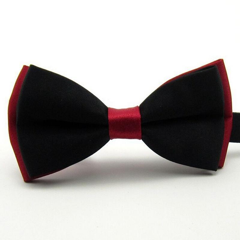 Pajaritas de satén para novio, lazos lisos ajustables para boda, , esmoquin, corbata de mariposa de negocios para niño