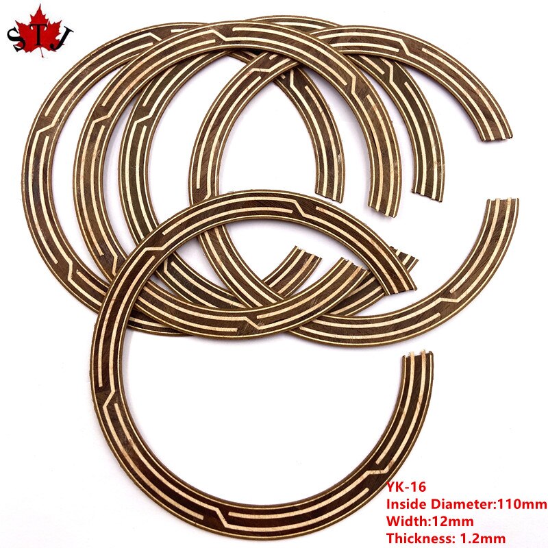 Rosette pour guitare acoustique classique, 2 pièces, cercle en bois de rose, trou de son, incrustation de décalcomanie, pièces de guitare acoustique: style 14