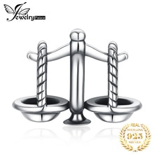 JewelryPalace Luck Libra 925 Sterling Silber Perlen Charms Silber 925 Original Für Armband Silber 925 original Schmuck Machen