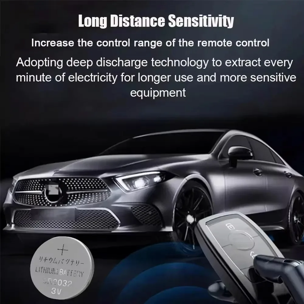 Novo 10-60 pçs cr2032 3v bateria de lítio cr 2032 botão bateria para relógio brinquedo calculadora carro botão controle remoto célula tipo moeda