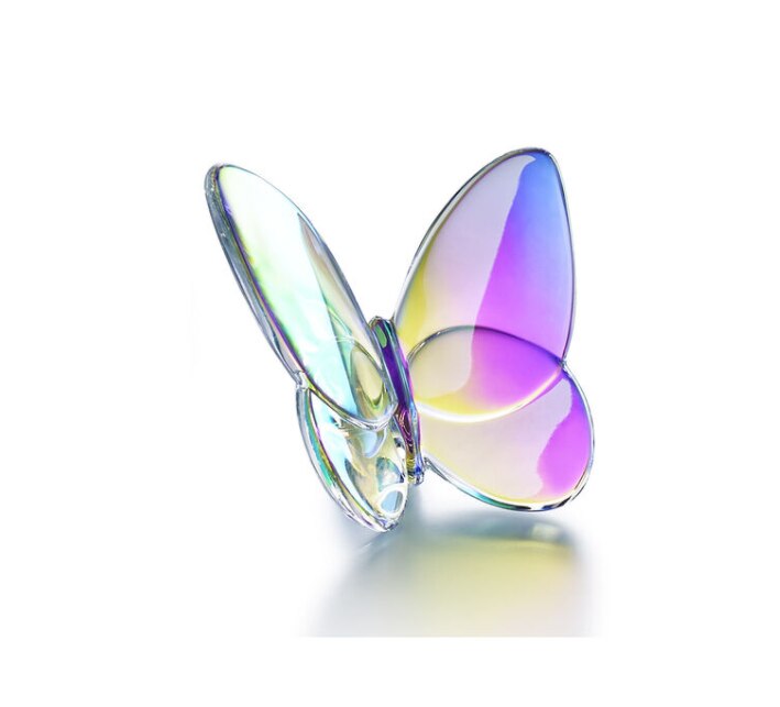 Colored Glaze Crystal Butterfly Ornaments Home Decoration Crafts Party