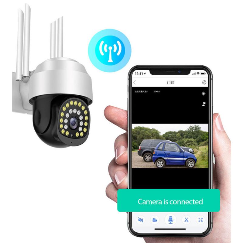 Cámara IP de seguridad PTZ de 1080P para exteriores, videocámara inalámbrica de detección humana IA con Zoom Digital, Wifi, H.264, P2P, ONVIF, Audio, visión nocturna, CCTV: 1080P US