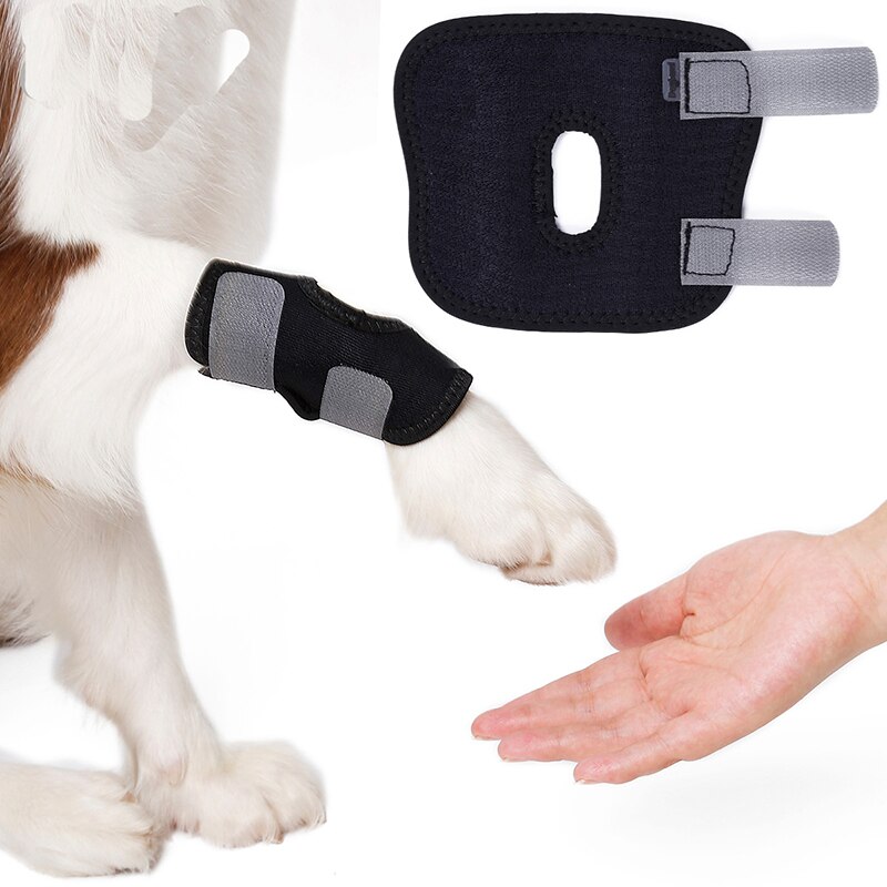 1pc korte ben hunde-bandage kæledyr knæpuder benbeskyttere beskytter sår heler anti-vrid fast beskyttelsescover