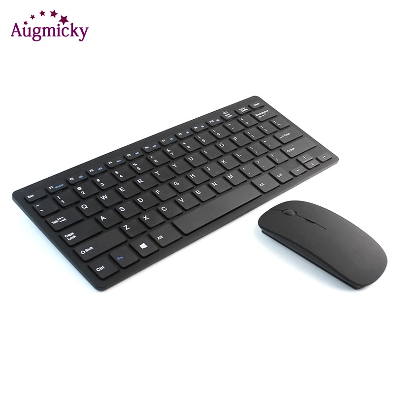 Mini Keyboard Mouse Combo Multimedia Wireless 2.4G Wireless Keyboard And Mouse Kit Keypad Ultra-Slim For Android IOS PC Laptop