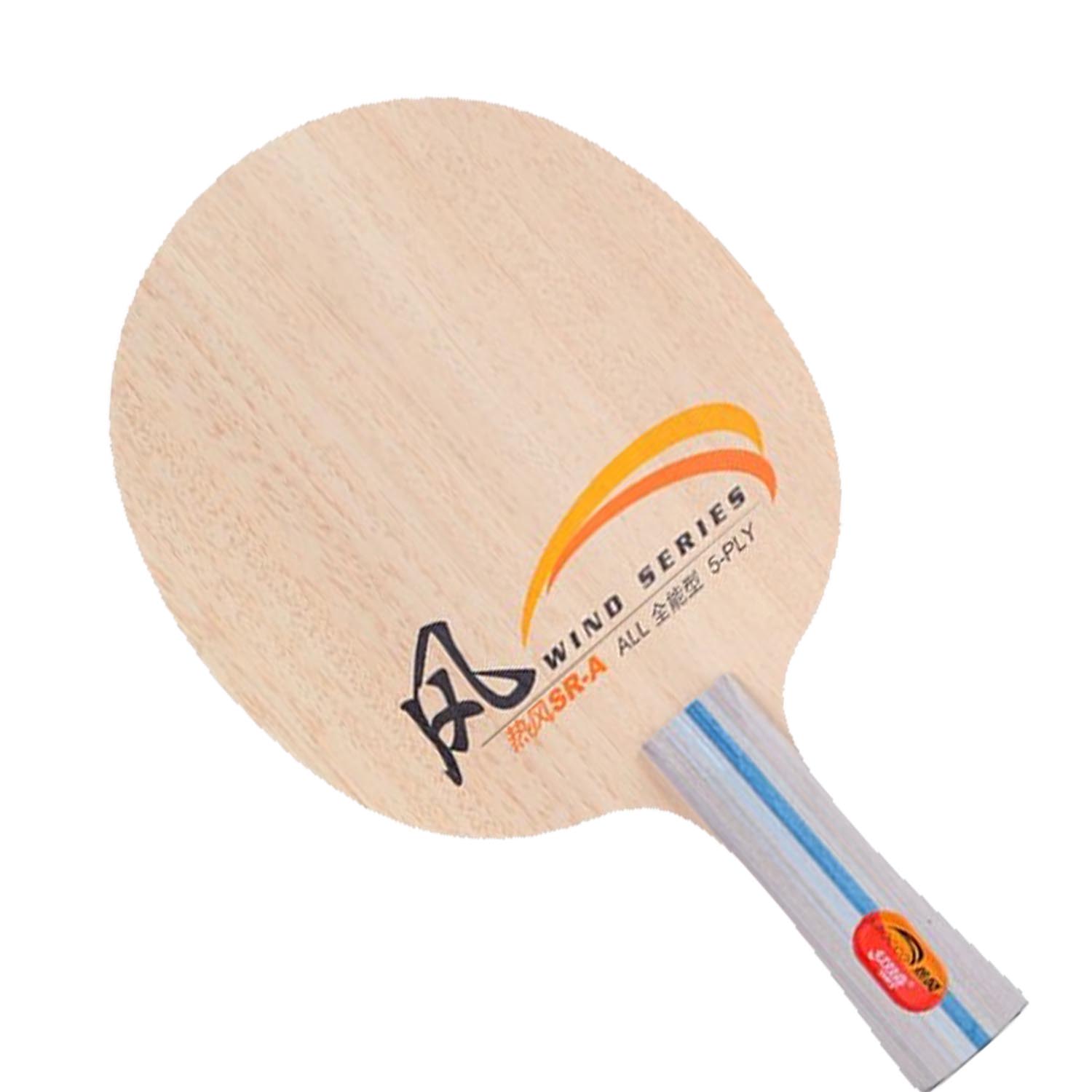 DHS WIND SERIES SR-A allround SIROCCO 5 PLY Pure wood for Beginners Rackets ping pong bat paddle tenis de mesa