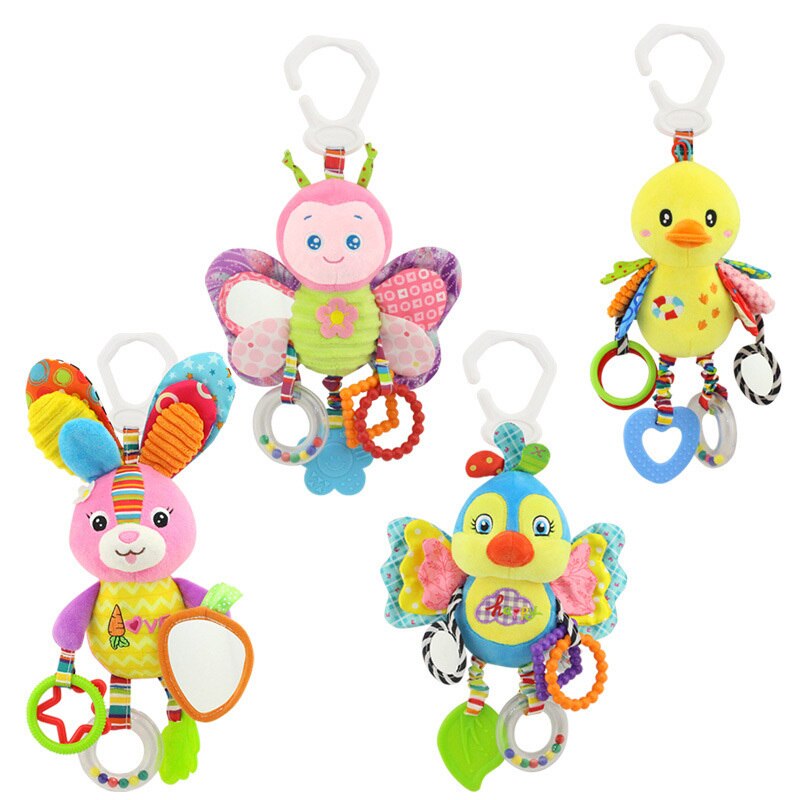 Neugeborenen Baby zimmer zubehör Rasseln Spielzeug Klingeln Beißring Sets Plüsch Für Infant Multicolor kleinkind