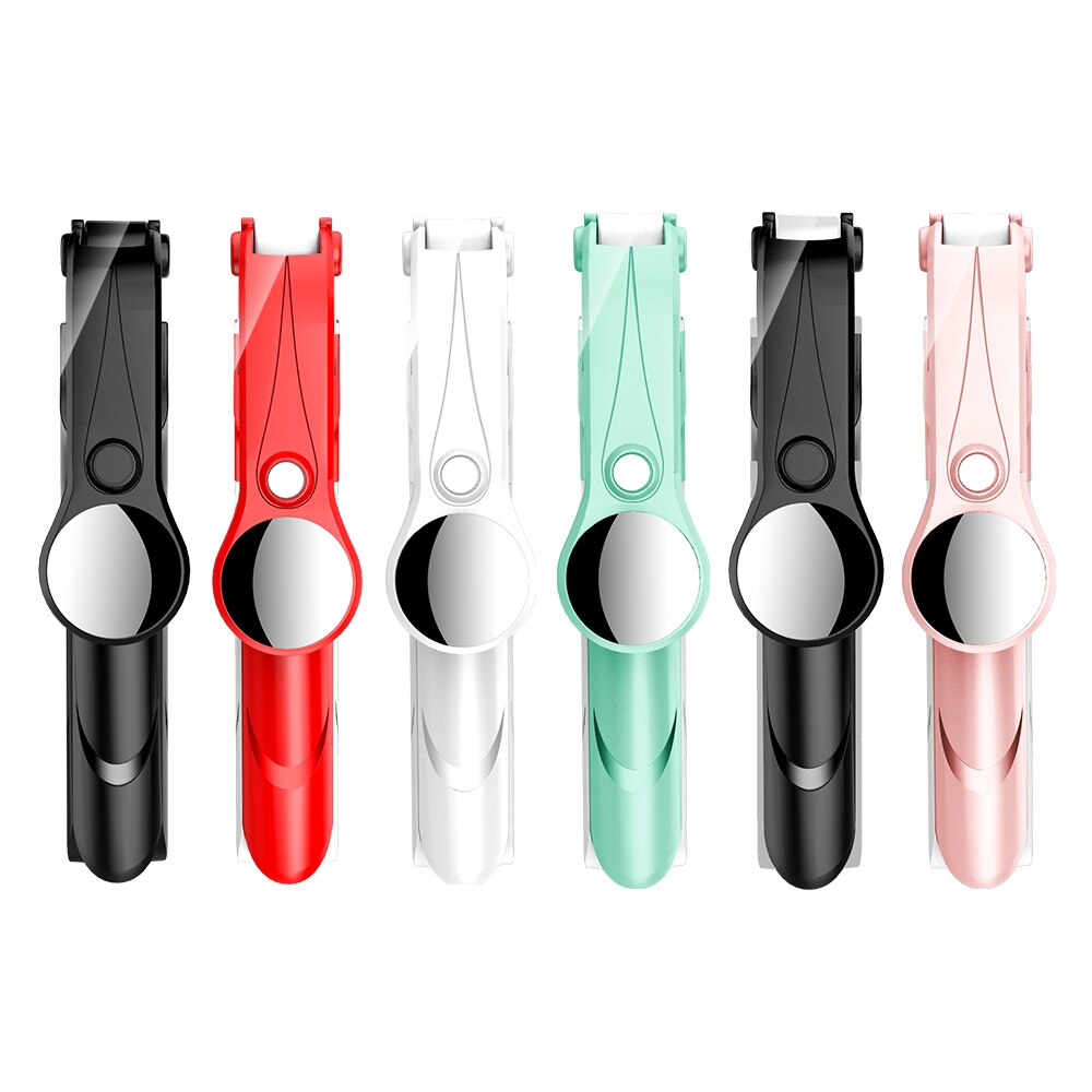 Palo de Selfie Universal con Bluetooth y espejo, Mini trípode inalámbrico, monopié extensible para iPhone, Android y Samsung