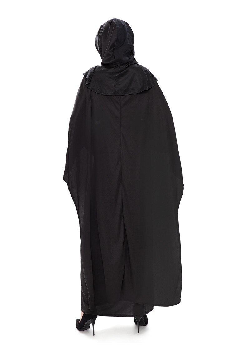 Disfraz de Halloween de mago Unisex para hombre y mujer, Túnica de monje Medieval, vampiro, disfraz de monje antiguo cristiano
