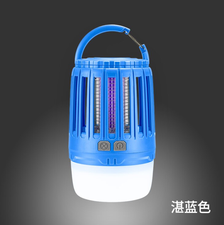 Lampada Uccidi Zanzare Naturehike - Luce Tenda Campeggio - 8.1W - Tenda 3-4 Persone - Ricaricabile: Blu