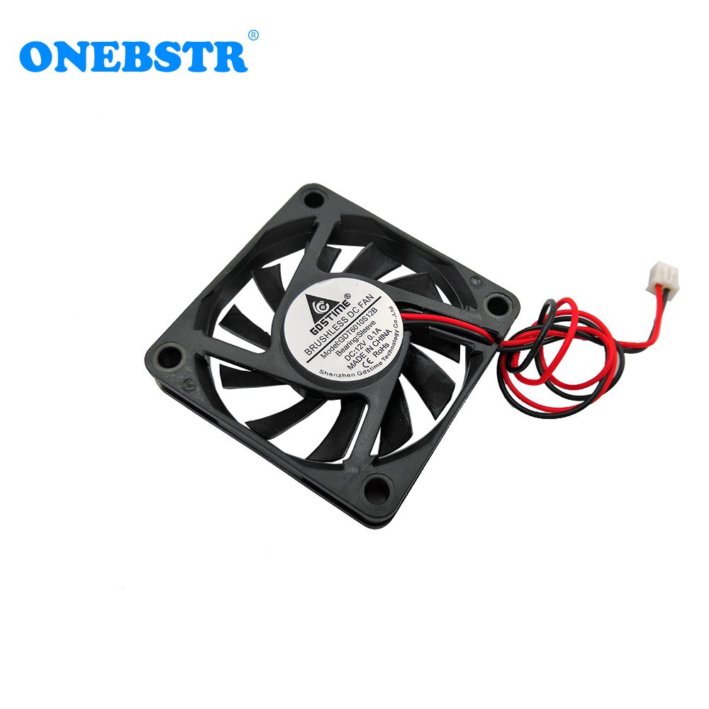 6010 Brushless Fan DC12V 0.1A 60X60X10mm Fan XH2.54-2Pin Small Power Supply 6cm 60mm Cooling Fan Length 250mm