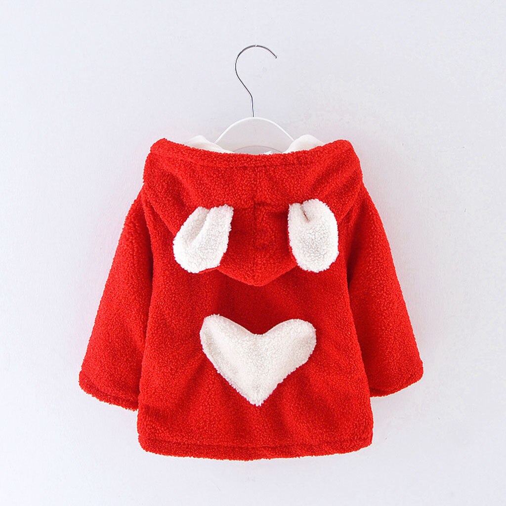 Baby Girls Jacket Winter Jacket For Girls Coat with ears Kids Warm Hooded solid Outerwear Boys Jacket Coat Clothes L30829