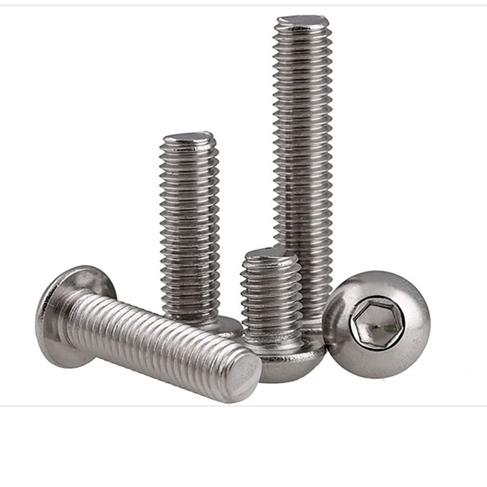 M3 3mm A2 304 rvs button head hex bolt schroef rvs ronde/pan hoofd M3x6/ m3x8/M3x10/M3x12/M3x16/M3x20