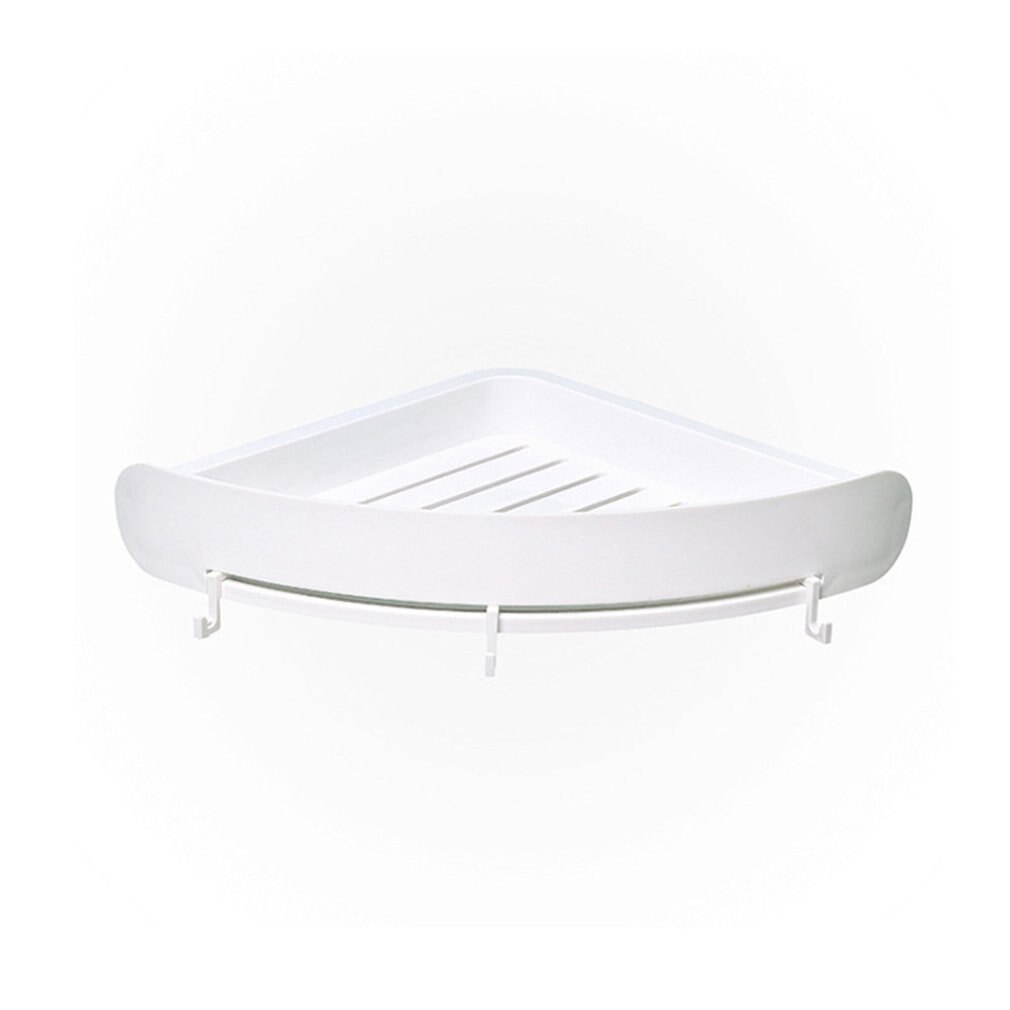 Punch-free Toilet Triangle Shelf Toilet Toilet Vanity Shelf Wall-mounted Bathroom Storage Rack: Light Green