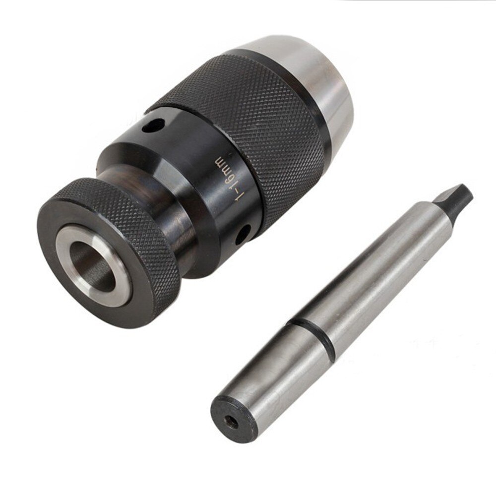 Mandril de taladro sin llave autoapretado, mango Morse de 1-16mm, MT3, B18, MT4, B18, Portabrocas de mano ligero