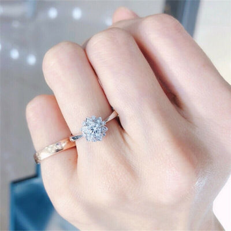 Luxe Cz Zilveren Kleur Kristal Vlinder Ringen Vrouwen Aaa Zirconia Delicate Bridal Wedding Party Ringen Sieraden
