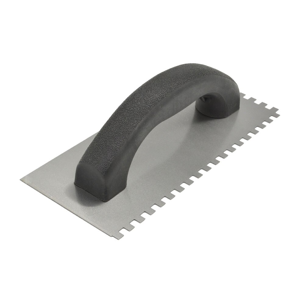 Curved Handle Sawtooth Multifunctional Wall Decoration Steel Square Trowel Home Tiling Tool Plastering Portable