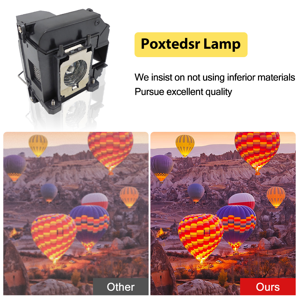 Udskiftningslamper til epson elplp 61 v13 h 010 l 61 powerlite 96w / powerlite 95 93+ 93 92 905 425w 420 eb-95 425wi h384a h383a h382a