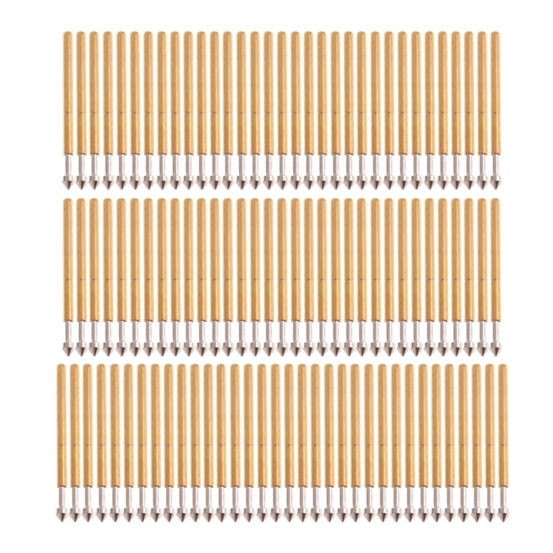 100 kpl jousimittausanturi pogo tappi  p75-e2 halkaisija 1.3mm pituus 16.5mm