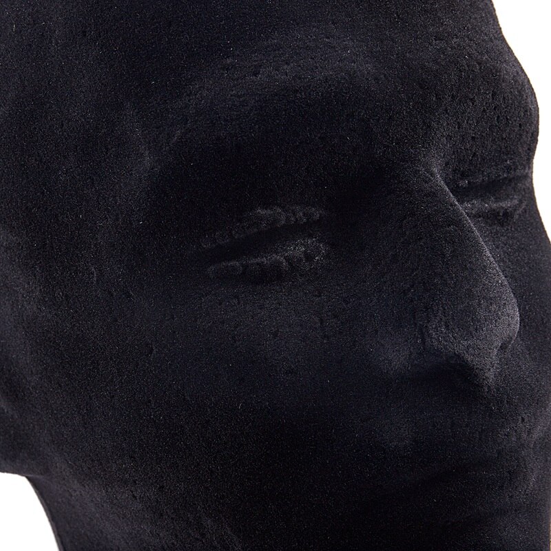 Mannlig styrofoam skum mannequin dukkehode modell parykker briller lokk vise stativ svart