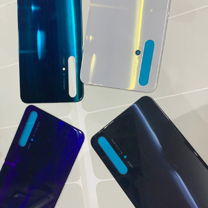 Batteria Caso Della Copertura Dell&#39;alloggiamento Posteriore di Vetro del Portello Posteriore del Pannello Per Huawei Honor 20 20S 20Pro Della Copertura Posteriore di Vetro di Ricambio