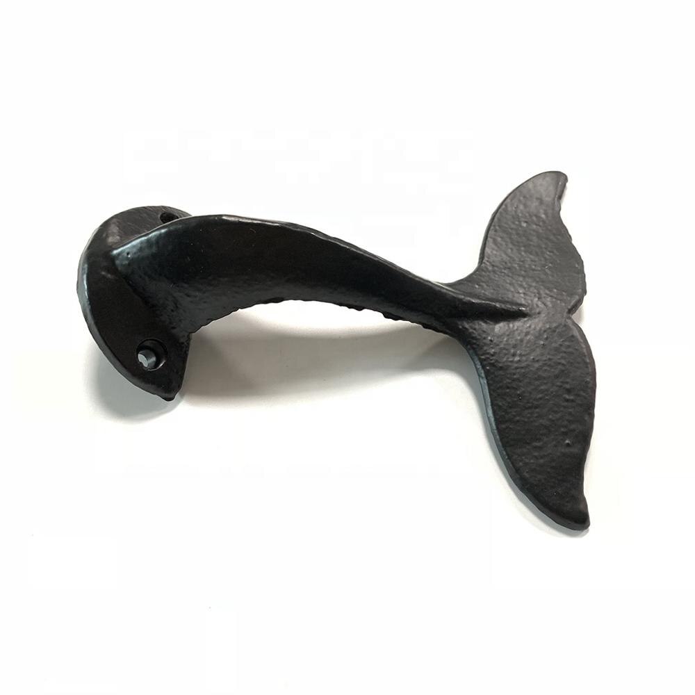 maison créative dauphin décoration métal fonte en fer forgé Animal mural crochet