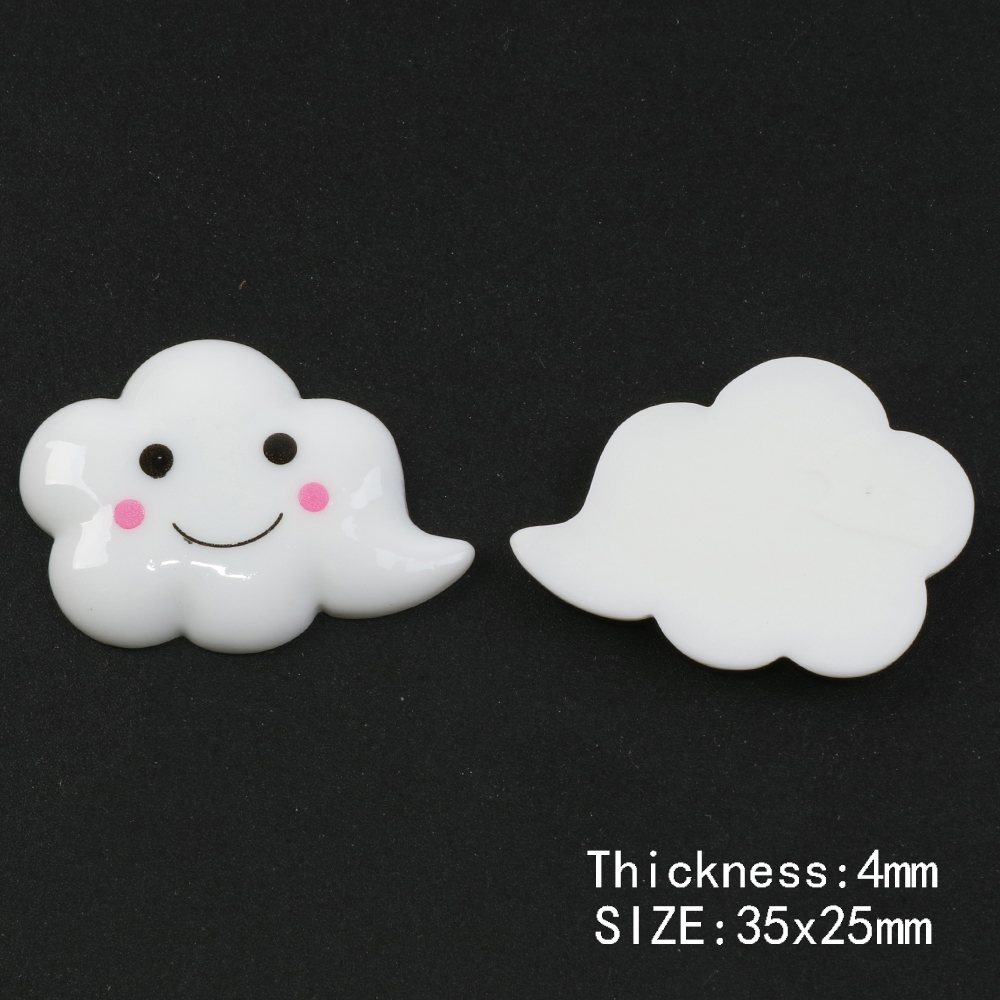 1 stk cloud crown deer flatback cabochons 3d harpiks, telefon etui hår klip dekoration, gør det selv forsyninger, smykke tilbehør ,1 yc 10944: 1103767002