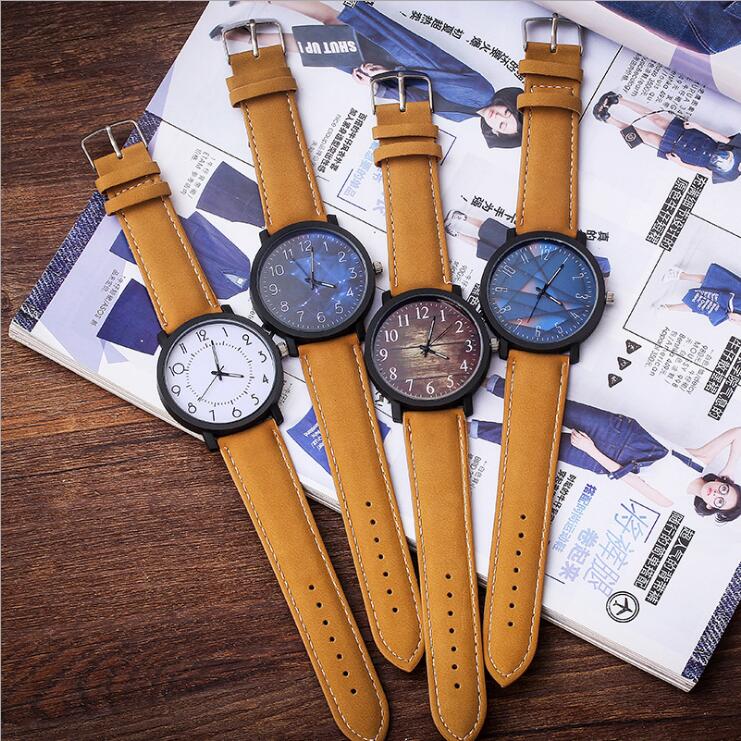 Męski zegarek moda drewno ziarno dial Casual skórzany zegarek kwarcowy mężczyźni zegarki luksusowy zegarek na rękę Hombre godzina mężczyzna zegar