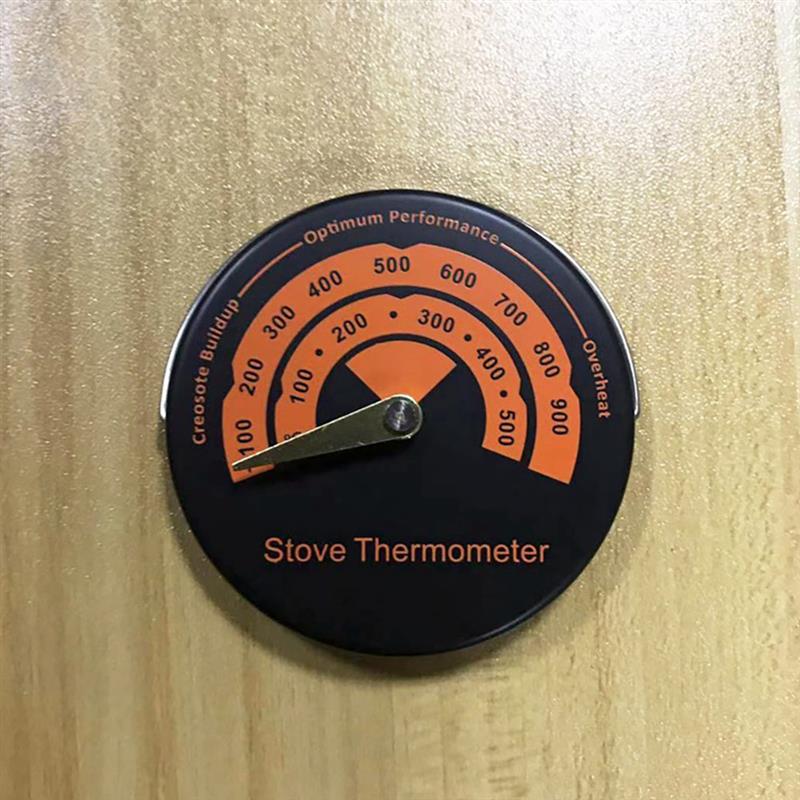 1 pc pejs termometer brændeovn brændeovn rør brand røgvarmer aluminiumslegering adsorption meget brugt
