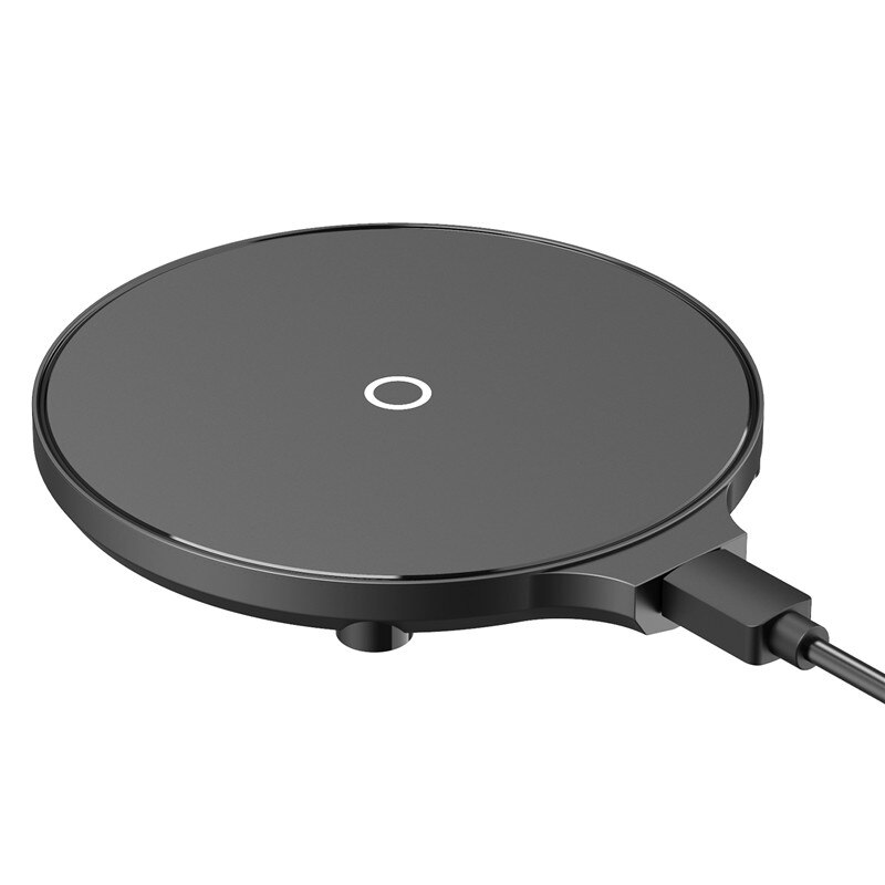 USLION 5W/10W Wireless Phone Charger DC 5V QI Wireless Charger For Xiaomi Samsung iPhone 11 11ProMax XR XS XSMAX X Mobile Phone: 5W Black